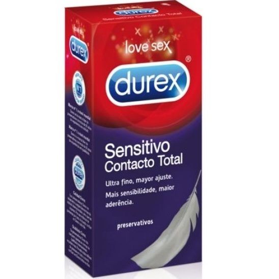 Preservativos Sensíveis de Contato Total - Durex : 12uds - 2