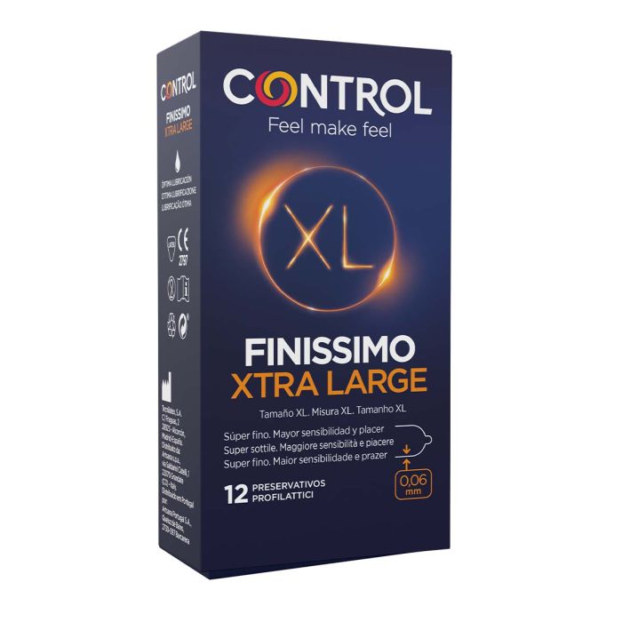 Preservativo Extra Fino Xl - Control : 12 Unidades - 1