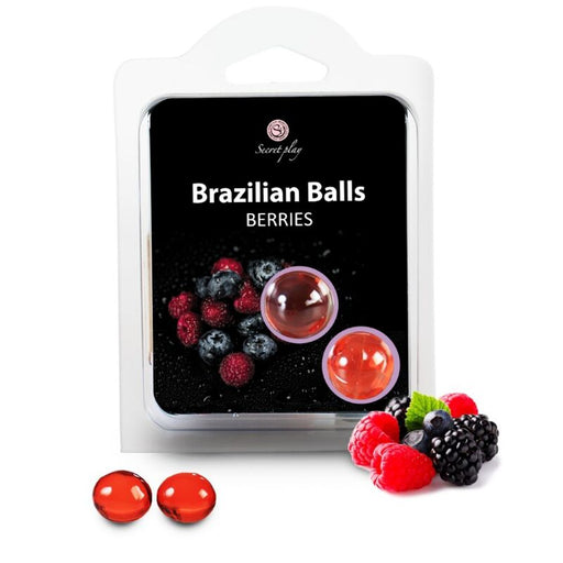Conjunto 2 Bolas Lubrificantes Bolas Brasileiras Frutos da Floresta - Secretplay Cosmetic - Secret Play - 1