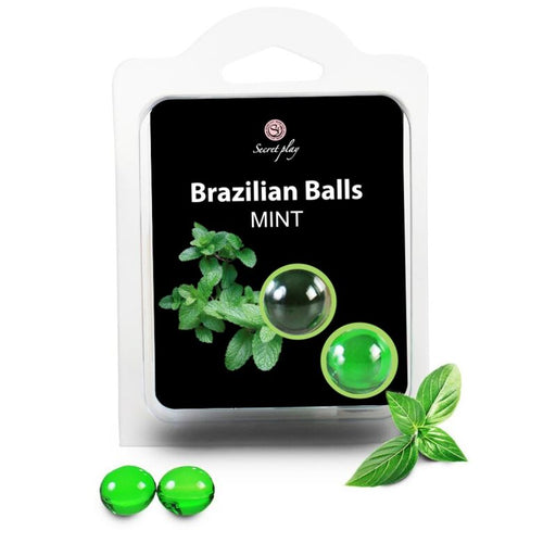 Conjunto 2 Bolas Lubrificantes Bolas Brasileiras Menta - Secretplay Cosmetic - Secret Play - 1