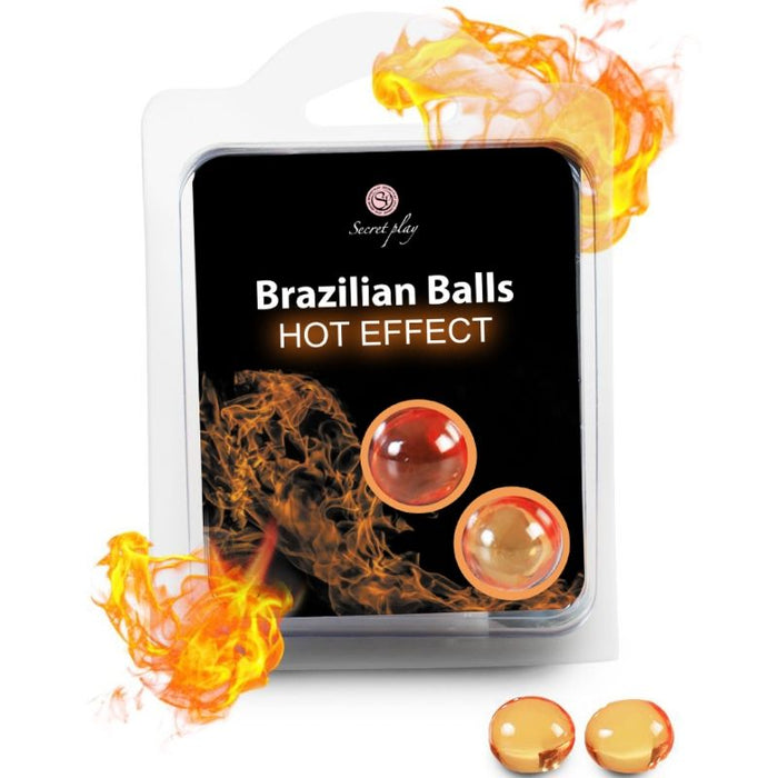 Conjunto 2 Bolas Lubrificantes Bolas Brasileiras Efeito de Calor - Secretplay Cosmetic - Secret Play - 1