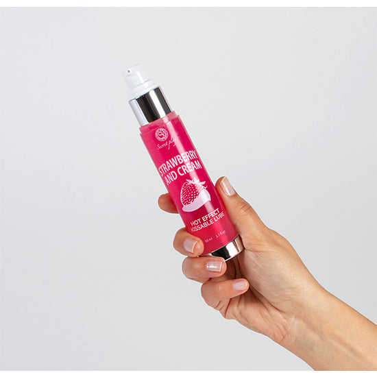 Secretplay Lubricante 2 em 1 Efeito Calor Morango&Creme 50ml - Secret Play - 2