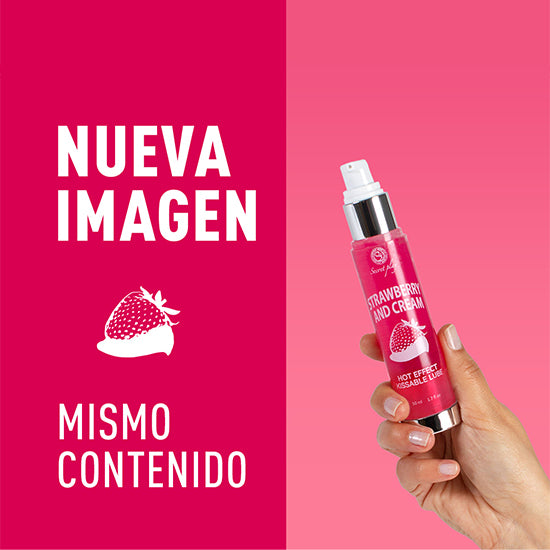 Secretplay Lubricante 2 em 1 Efeito Calor Morango&Creme 50ml - Secret Play - 5