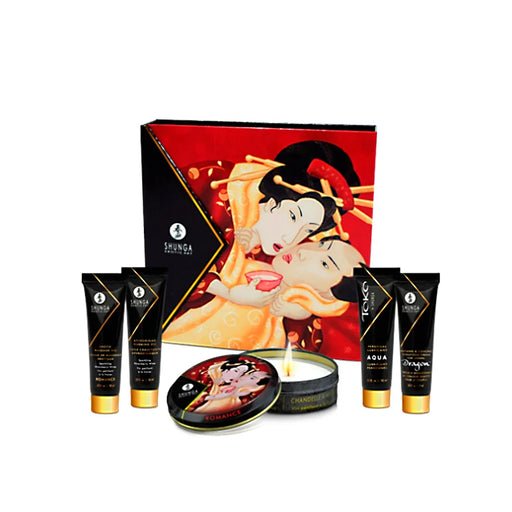 Kit Secret Geisha Fresa Champanhe - Kits - Shunga - 1