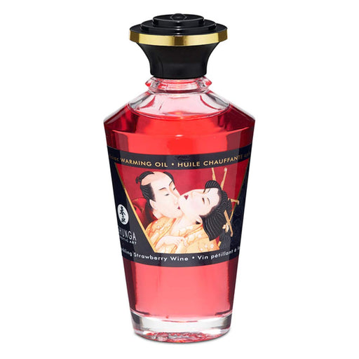 Óleo de Massagem Heat Effect Sabor Intenso de Cereja 100 ml - Óleos - Shunga - 1