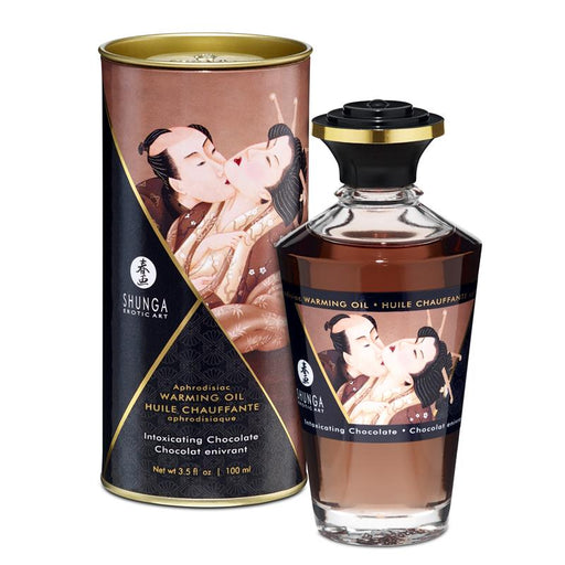 Óleo de Massagem Heat Effect Sabor Intenso Chocolate 100 ml - Óleos - Shunga - 1