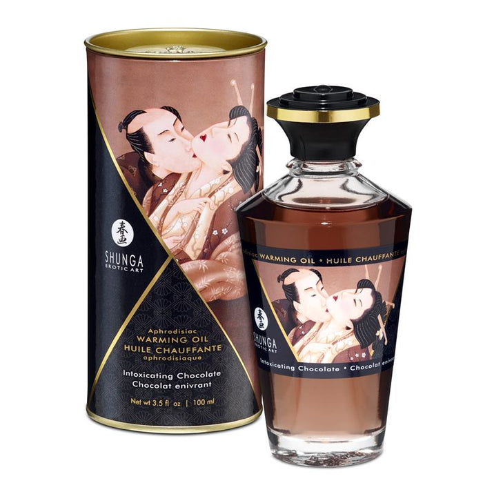 Óleo de Massagem Heat Effect Sabor Intenso Chocolate 100 ml - Óleos - Shunga - 1