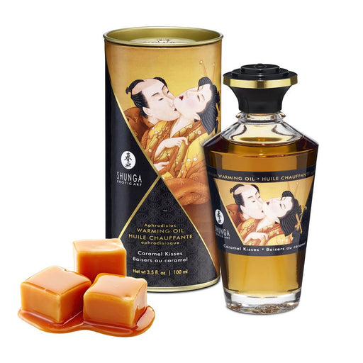 Óleo de Massagem Heat Effect Sabor Caramelo 100 ml - Óleos - Shunga - 1