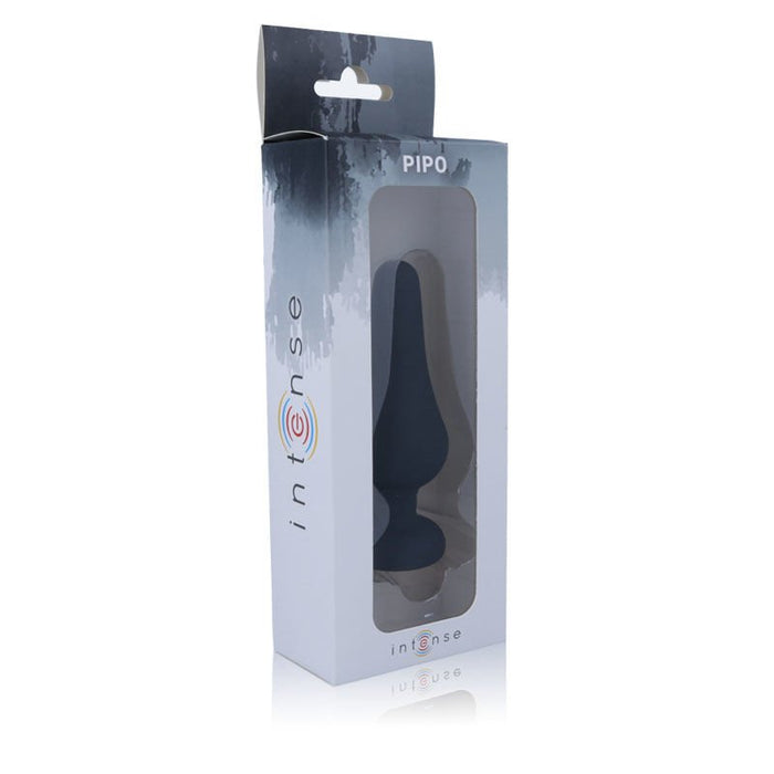 Plug Anal Pipo L Silicone Negro 13 cm - Brinquedos Anais - Intense - 1