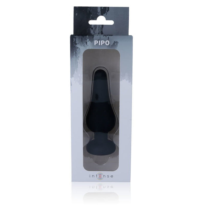 Plug Anal Pipo L Silicone Negro 13 cm - Brinquedos Anais - Intense - 2