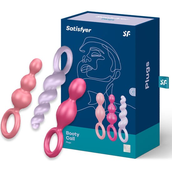 Conjunto de plugues anais 3pcs Tricolor - Satisfyer - 2