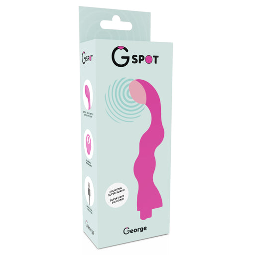 Vibrador de goma de ponto G George Pink - G-spot - 2