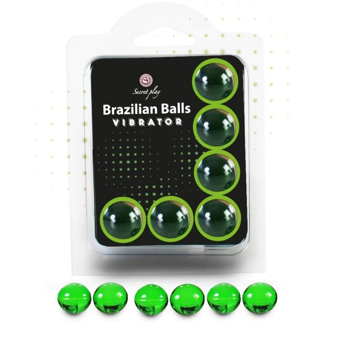 Conjunto de 6 Bolas Brasileiras Vibrantes Bolas Lubrificantes - Secretplay Cosmetic - Secret Play - 1