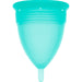Copo menstrual de silicone tamanho L água-marinha - Stercup - 4