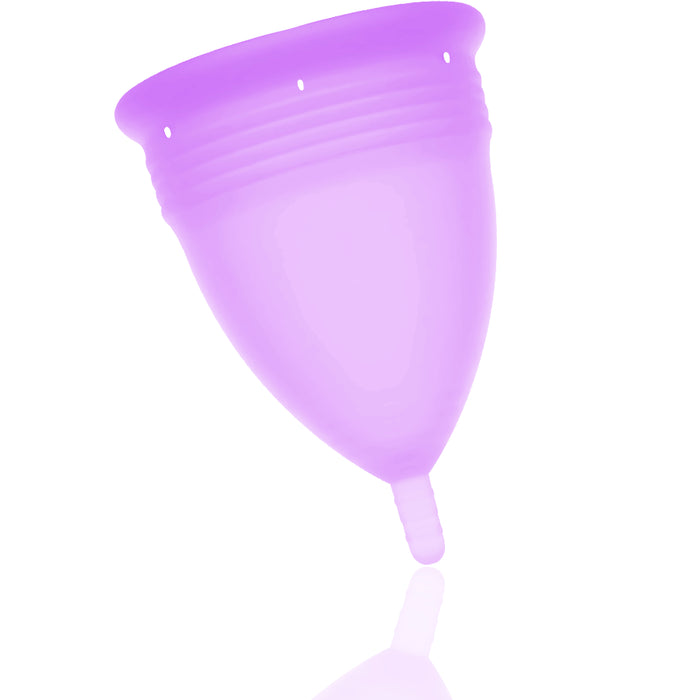 Copo menstrual de silicone tamanho P lilás - Stercup - 2