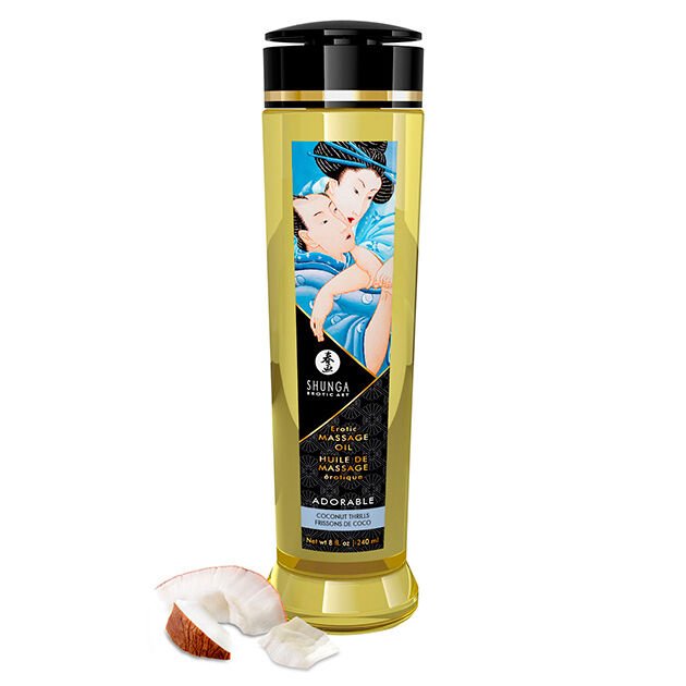 Coconut Emotions Adorable Erotic Massage Oil - Óleos - Shunga - 1