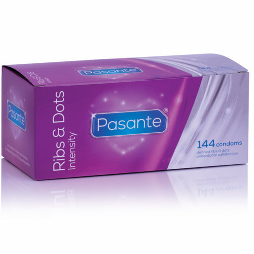Preservativos Pontos de Intensidade e Estrias 144 Unidades - Pasante - 1