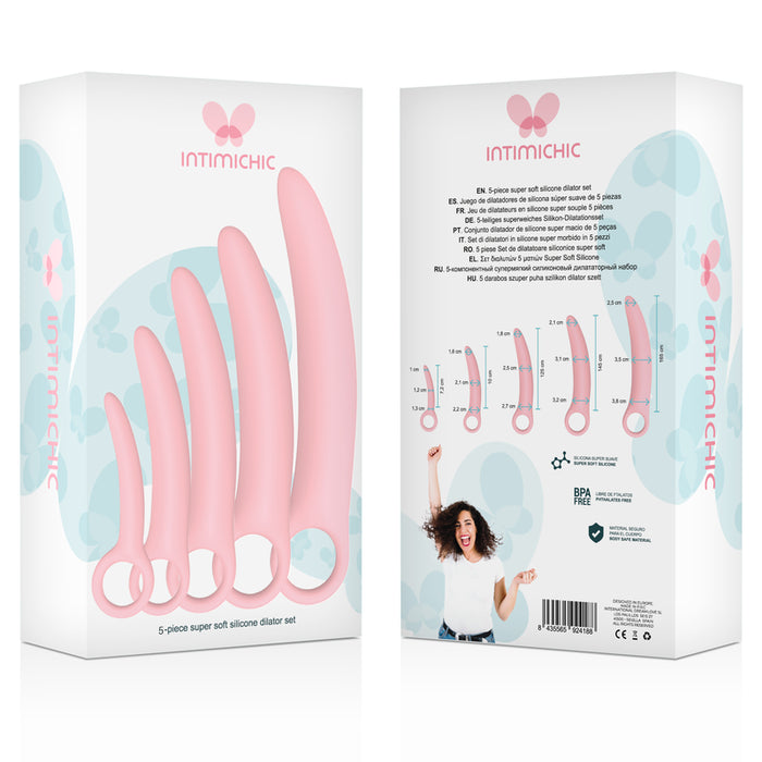 Conjunto de 5 peças de dilatador de silicone - Intimichic - 6