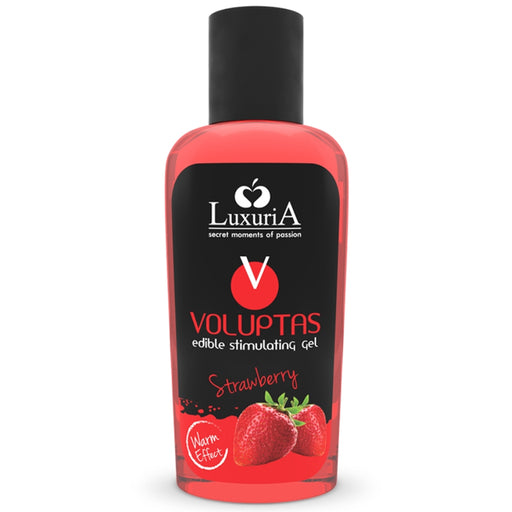 Gel de Massagem comestível Luxuria Voluptas - Efeito Calor Morango 100 ml - Intimateline - 1