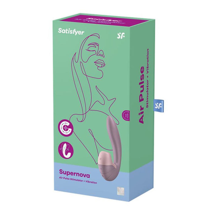 Estimulador e Vibrador Supernova - Rosa - Satisfyer - 1