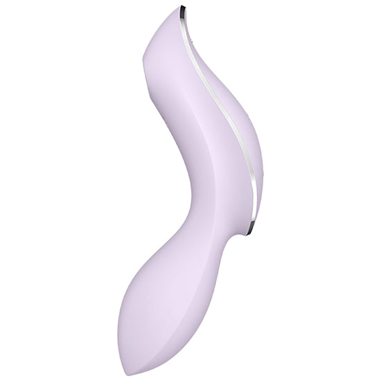 Estimulador e Vibrador Curvy Trinity 2 - Roxo - Satisfyer - 3