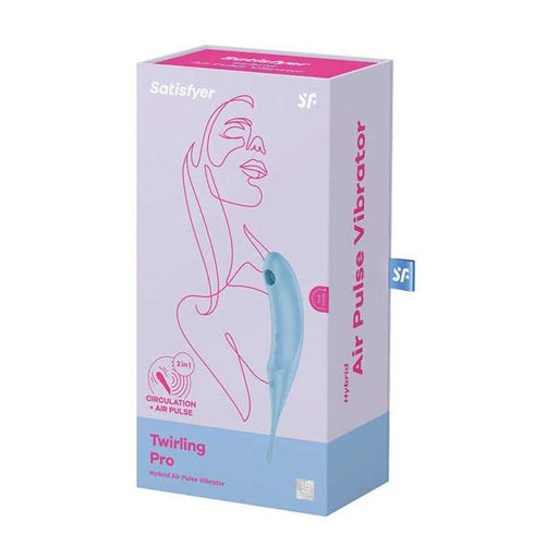 Estimulador e Vibrador Twirling Pro - Azul - Satisfyer - 1