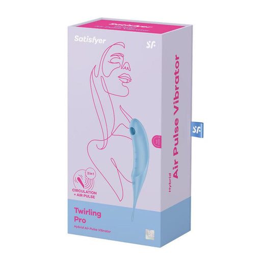 Estimulador e Vibrador Twirling Pro - Azul - Satisfyer - 1