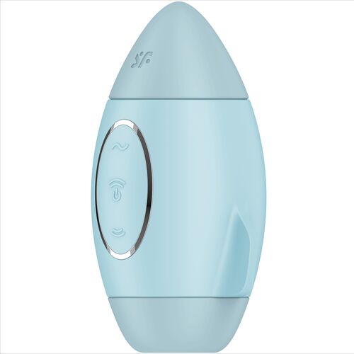 Missão Controle Azul Vibrador Pequeno de Duplo Impulso - Satisfyer - 2
