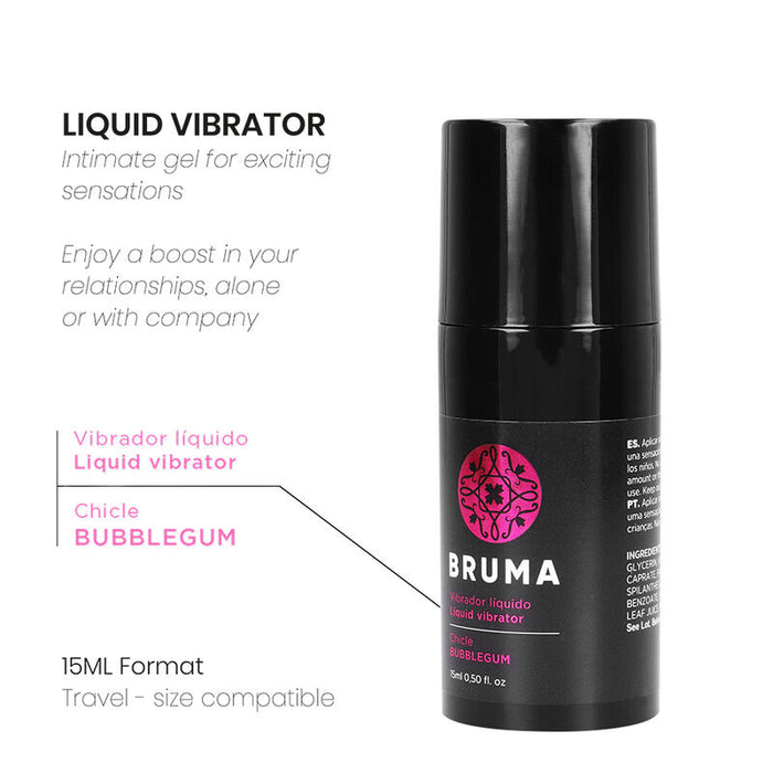 Gel Vibrador Líquido sabor Chiclete 15ml - Bruma - 3