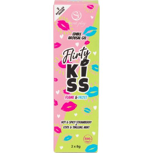 Geles Beijo Sedutor com Efeitos de Sexo Oral Morango & Hortelã 2×8 gr - Secret Play - 4