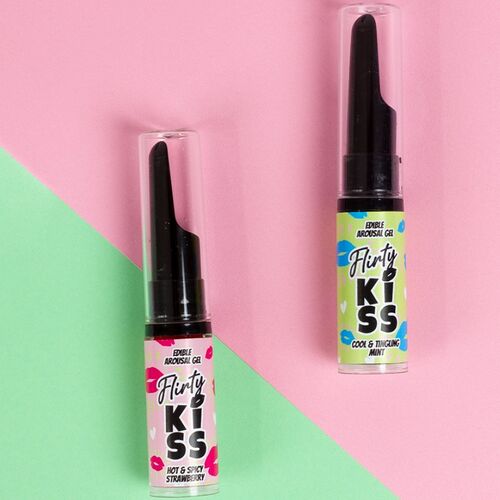 Geles Beijo Sedutor com Efeitos de Sexo Oral Morango & Hortelã 2×8 gr - Secret Play - 5
