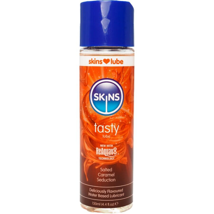 Lubrificante à Base de Água Sabor Caramelo Salgado 130ml - Skins - 1