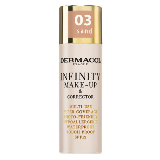Maquiagem e Corretivo Infinito - Dermacol : 03 Sand - 1