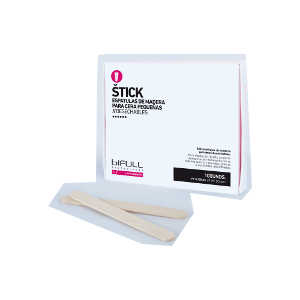 Espátulas pequenas de cera de madeira 100 unidades - Bifull - 1