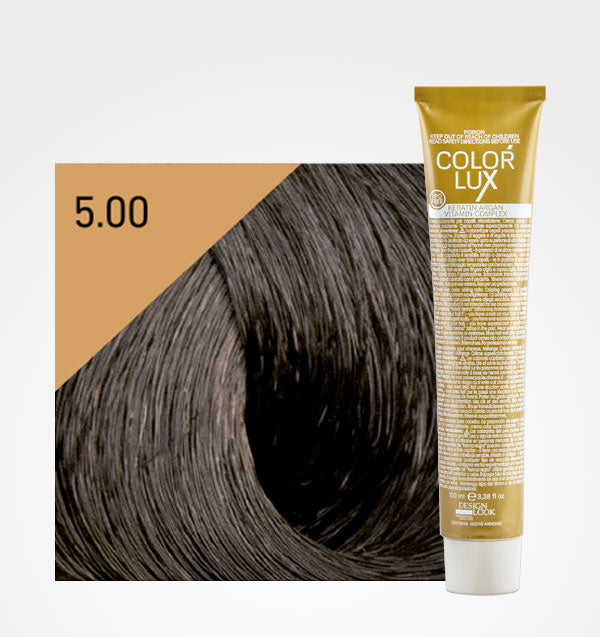 Tinta em Creme Cor Lux 100ml - Design Look: Color - 5.00 Castaño Claro Intenso