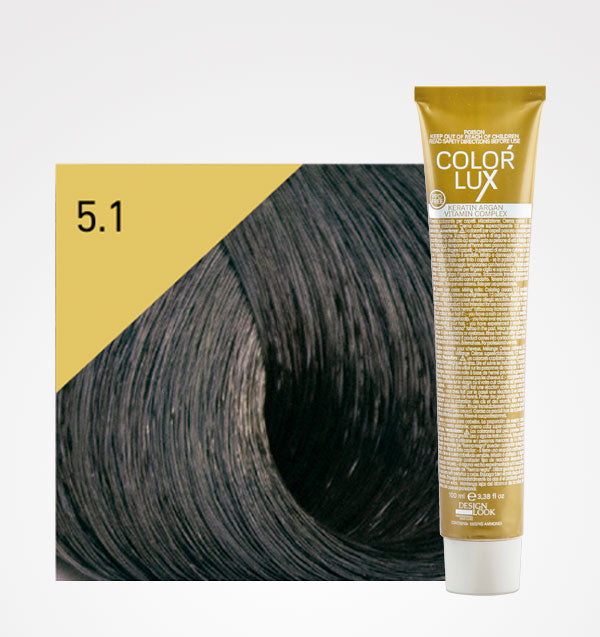 Tinta em Creme Cor Lux 100ml - Design Look: Color - 5.1 Castaño Claro Ceniza