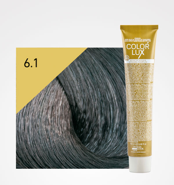 Tinta em Creme Cor Lux 100ml - Design Look: Color - 6.1 Rubio Oscuro Ceniza