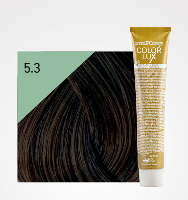 Tinta em Creme Cor Lux 100ml - Design Look : 5.3 Castaño claro dorado - 1