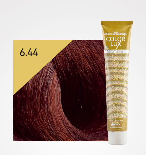 Tinta em Creme Cor Lux 100ml - Design Look : 6.44 Rubio Oscuro Cobre Intenso - 1