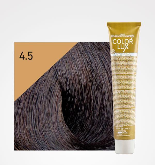 Tinta em Creme Cor Lux 100ml - Design Look : 4.5 Castaño Caoba - 1