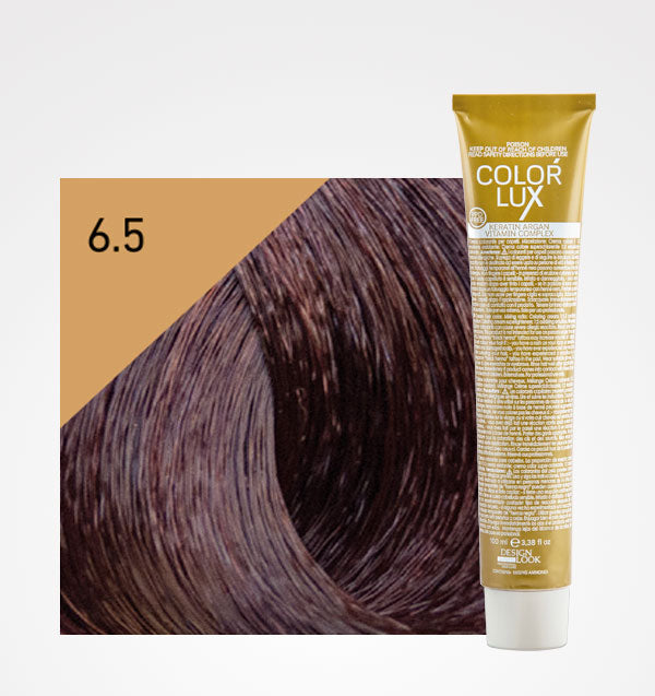 Tinta em Creme Cor Lux 100ml - Design Look: Color - 6.5 Rubio Oscuro Caoba