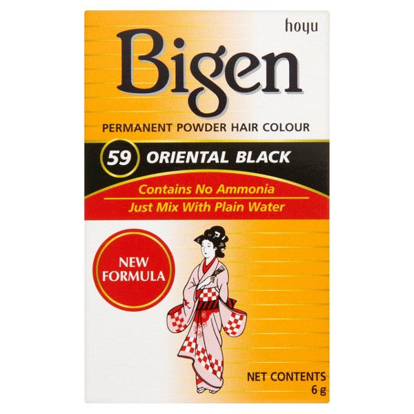 Cor do Cabelo Preto Oriental 6gr - Bigen - 1