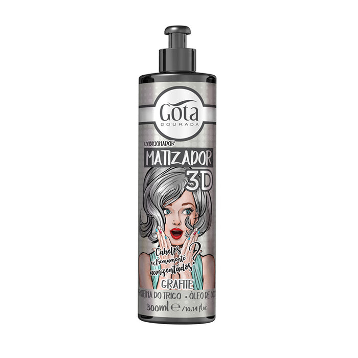 Matizador 3d - Grafite 300ml - Gota Dourada - 1