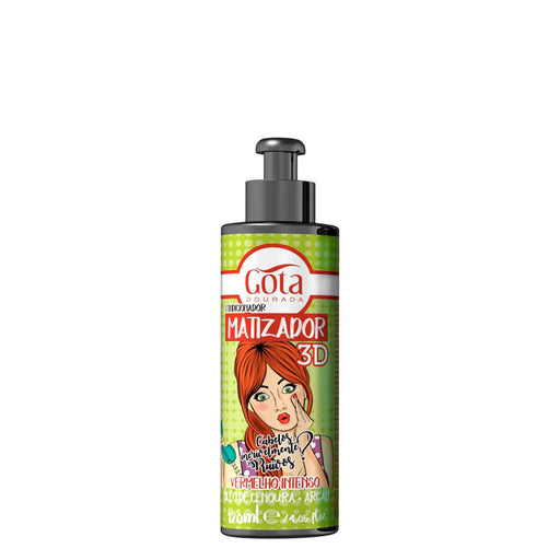 Matizador 3d - Vermelho Intenso 120ml - Gota Dourada - 1