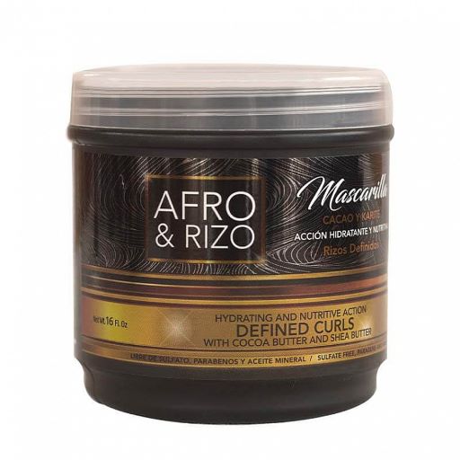 Máscara de cabelo encaracolado - Afro & Rizo: 236ml - 1