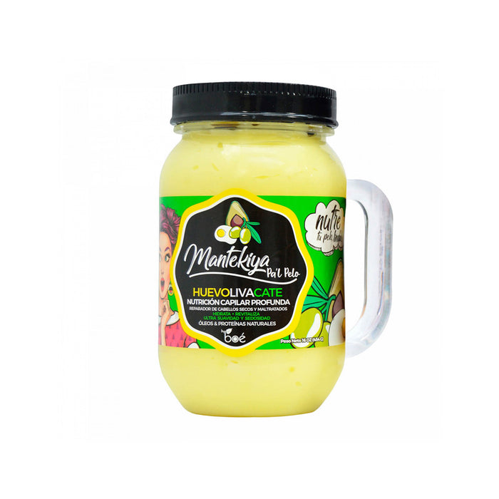 Ovoabacate 16oz - Mantekiya Pa'l Pelo - 1
