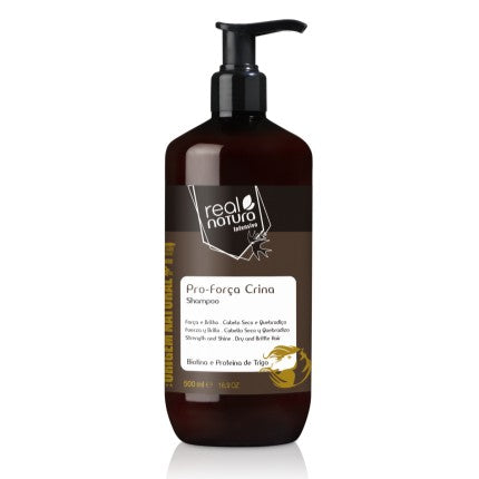 Champô Sem Sal para Cabelo Forte - Champô Sem Sal Pro-força Crina 500 ml - Real Natura - 1