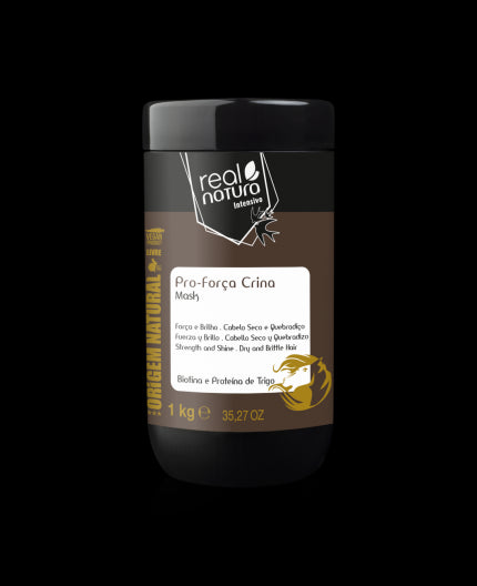 Máscara Capilar sem Sal para Cabelo Forte - Máscara Sem Sal Pro-força Crina 1kg - Real Natura - 1