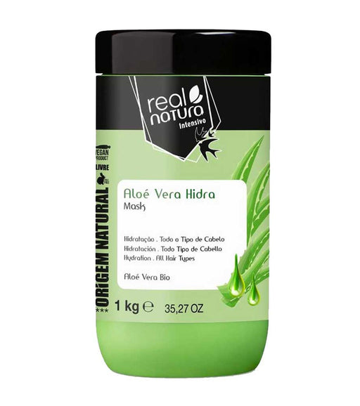 Máscara Capilar sem Sal com Aloe Vera - Máscara Sem Sal Aloe Vera Hidra 1 kg - Real Natura - 1