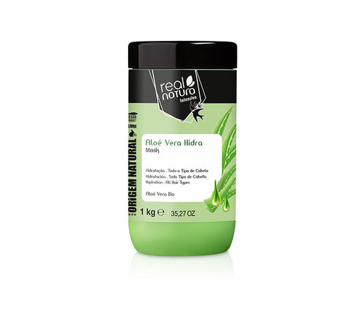 Máscara Capilar sem Sal com Aloe Vera - Máscara Sem Sal Aloe Vera Hidra 1 kg - Real Natura - 1